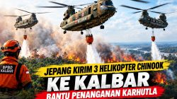 Jepang Kirim 3 Helikopter Chinook Ke Kalbar, Bantu Penanganan Karhutla
