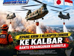Jepang Kirim 3 Helikopter Chinook Ke Kalbar, Bantu Penanganan Karhutla