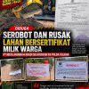 Sengketa Lahan Bersertifikat Berujung Laporan Polisi, PT Nova Anugrah Abadi Diadukan ke Polda Kalbar