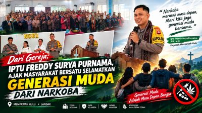 Dari Gereja, Iptu Freddy Surya Purnama Ajak Masyarakat Bersatu Selamatkan Generasi Muda dari Narkoba